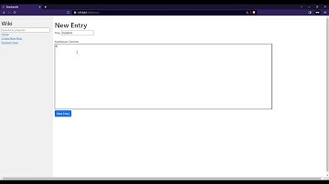 CS50w - Wiki Encyclopedia (Project 1)