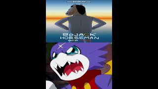 gumdramon hates bojack horseman by teamheroic02 on deviantart