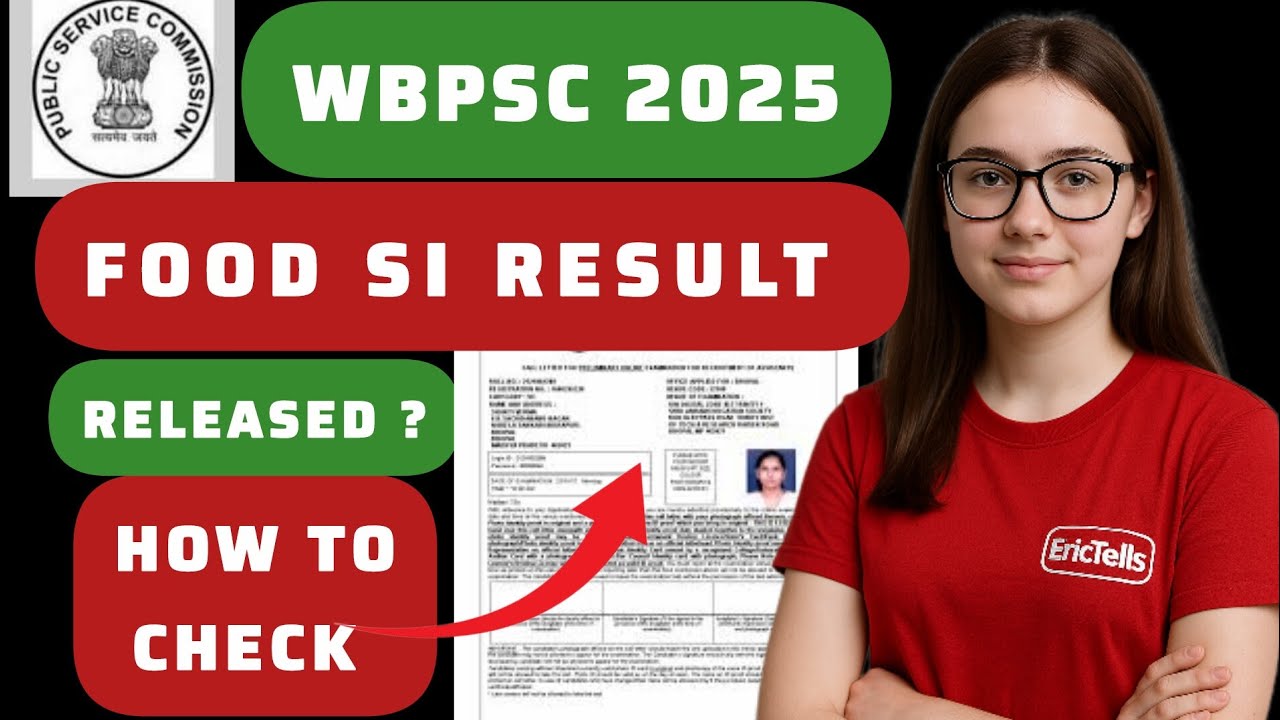wbpsc food si result 2025 | how to check wbpsc food si result 2025