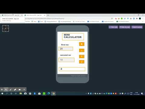 How to make Mini Calculator in easiest way in App lab(code.org)