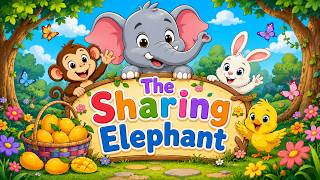 The Sharing Elephant | A Cute Moral Story for Kids