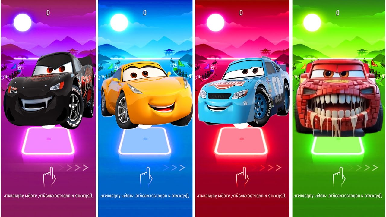 Epik Tiles Hop - Crazy McQueen Monster Tiles Hop Challenge!