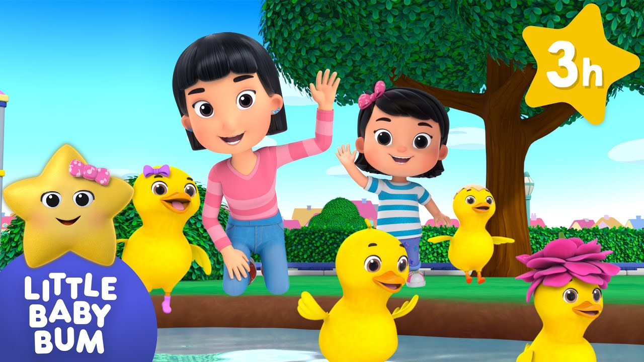 Mia, Max, and the Duck Hunt in the Park 🦆 👦 | LittleBabyBum 3 HRS | Moonbug Kids - Cartoons & Toys