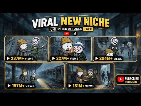 🔥This AI Niche Went VIRAL! 😱 75K Subscribers With Only 8 Videos | Create Viral 2D Animated Videos