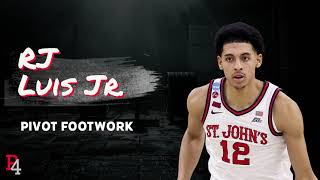 RJ Luis Pivot Footwork – St. John’s Red Storm 2024-25