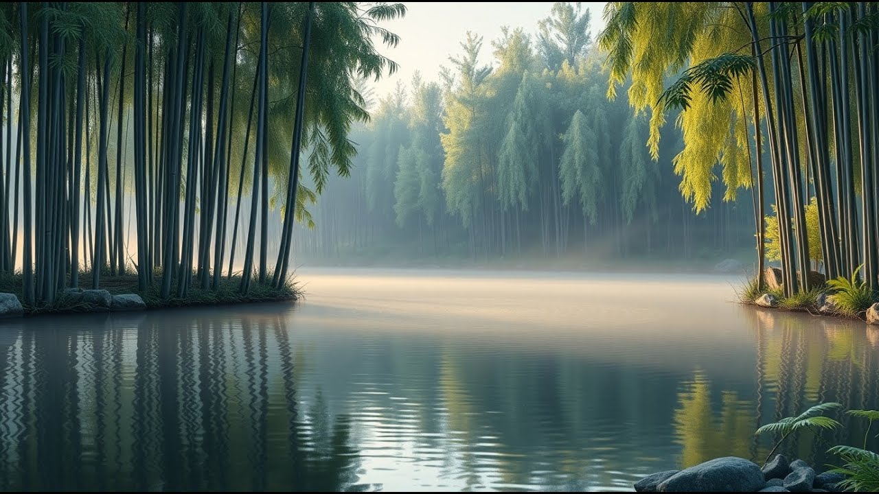 Relaxing Bamboo Flute Music 🌿 Stress Relief, Calm Mind, Peaceful Nature Ambience
