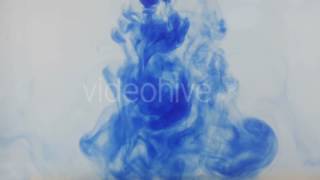 Blue Abstract Wavy Ink In Water | Background Animation Video