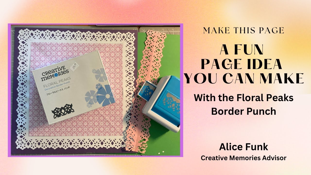 New tricks with the Floral Peaks Border Punch YouTube
