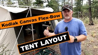 Kodiak Canvas 10X14 Flex-Bow Tent Layout