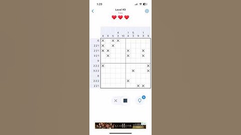 How to solve Nonogram, Easy level 49 | Leaning Tower