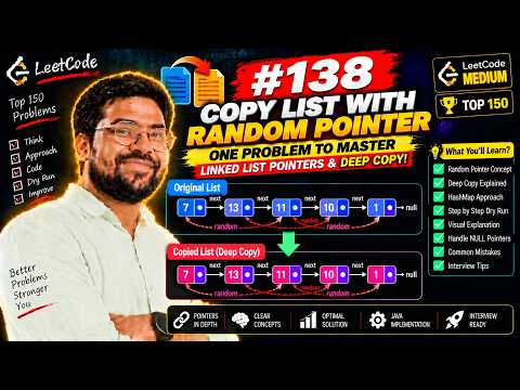 One video clears the pointers concept in Linked List🔥 | LeetCode 138 | Copy List with Random Pointer