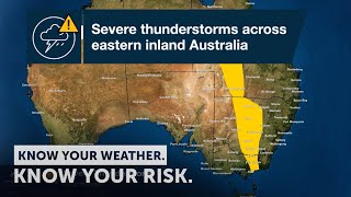 Severe Weather Update Severe Thunderstorms Eastern Inland Australia, 21 Sept 2020