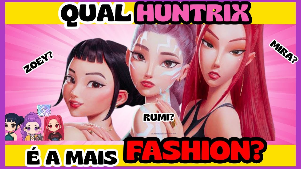 ✨QUAL HUNTRIX E MAIS FASHION? RUMI | MIRA | ZOEY | AVALIE O LOOK DAS GUERREIRAS DO K-POP ⚔🎵 