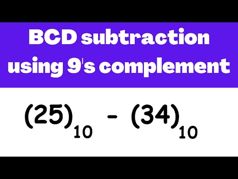 BCD subtraction using 9's complement example | Electrical Engineering
