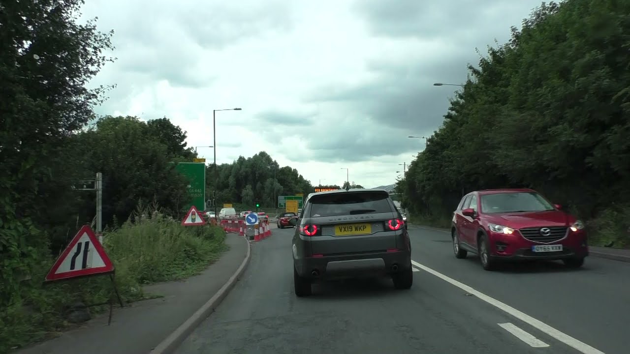 Driving On New Road, Bromwich Road & Malvern Road, Worcester, Worcestershire, UK 2nd August 2021