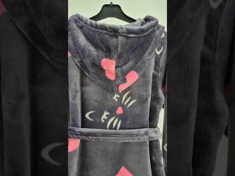 Халат махровий теплий для дівчинки-підлітка, видео 1