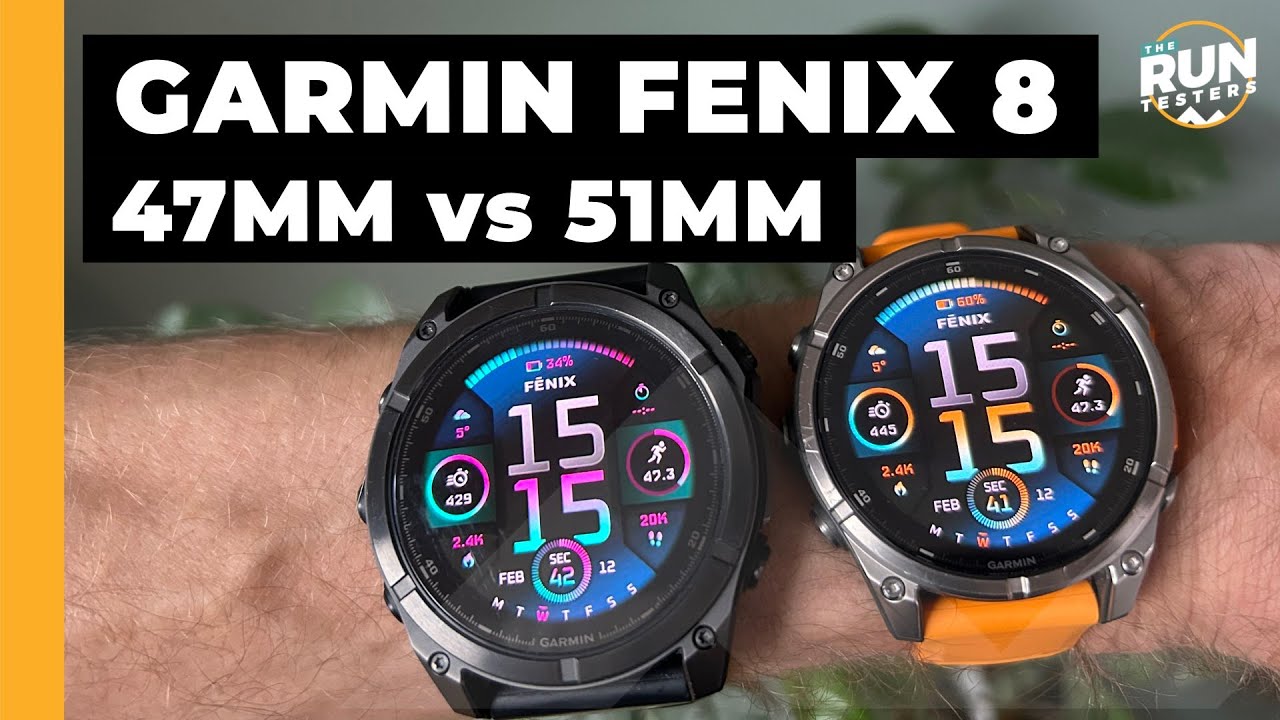 Garmin Fenix ​​8 47 мм против 51 мм: какой размер Fenix ​​8 выбрать?