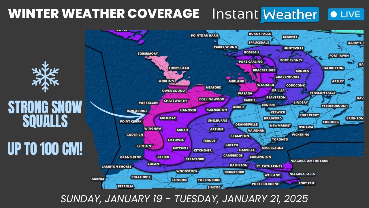 JANUARY 19, 2025 | ❄️ Winter Weather Coverage: High-Impact Snow Squall Event