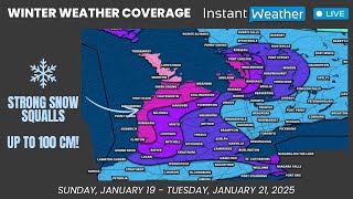 JANUARY 19 2025 Winter Weather Coverage High-Impact Snow Squall Event