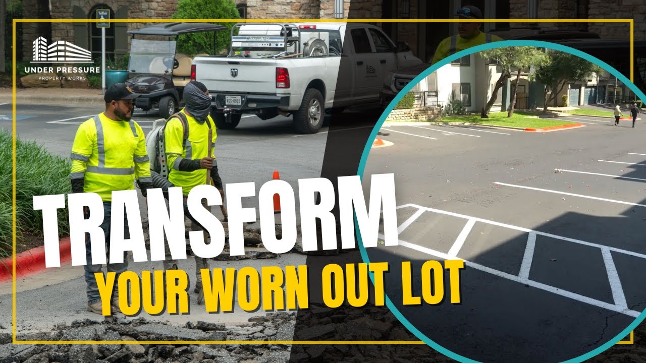 Transform Your Worn-Out Parking Lot — See the Before & After with Our Full Services!