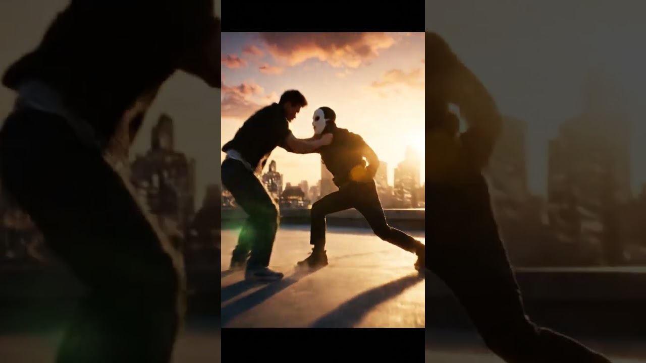 Jackie Chan Style Rooftop Chase 🤯 | Epic AI Martial Arts Scene | Cinematic Action Short