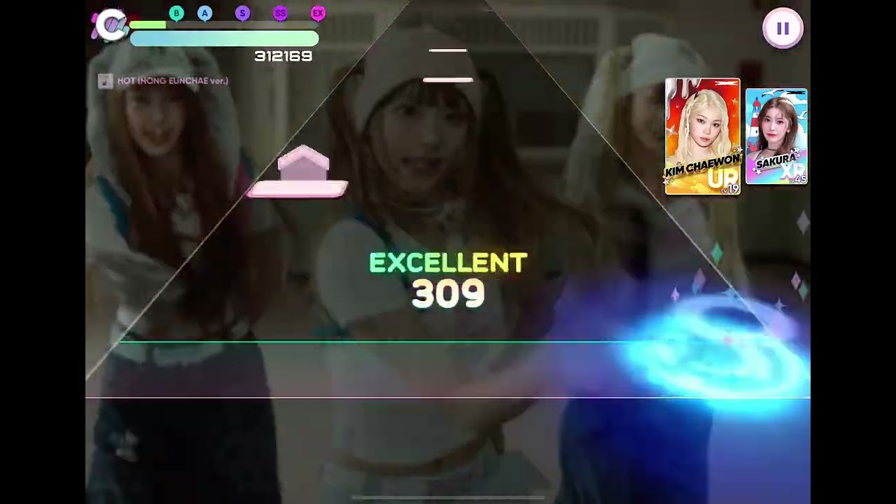 HOT (HONG EUNCHAE ver.) Game: Rhythm Hive|Mode: Super hard : level 15