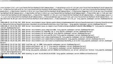 03 Starting Kafka 004 macOS  Start ZooKeeper and Kafka