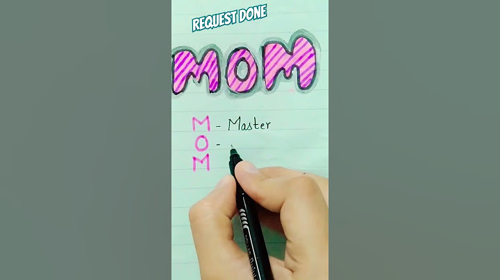 Mom writing - Mom stands for - Request done Tell me next word #shorts #ShortVideos #trending #viral