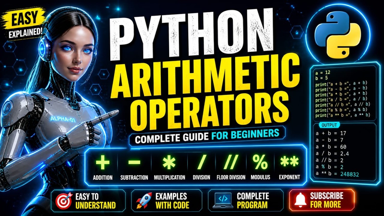Python Arithmetic Operators Full Tutorial 🔥 Complete Guide for ...