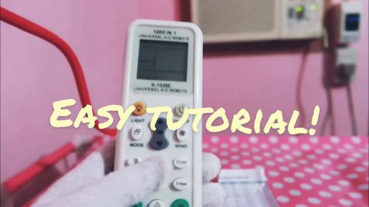 How to set up Universal Remote Control K-1028E with your Air Conditioner unit