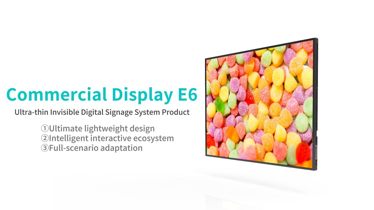 E6 超薄型不可視デジタル サイネージ - スプライシングスクリーン
