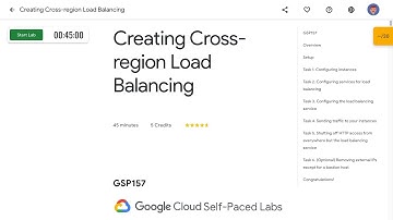 Creating Cross region Load Balancing GSP157