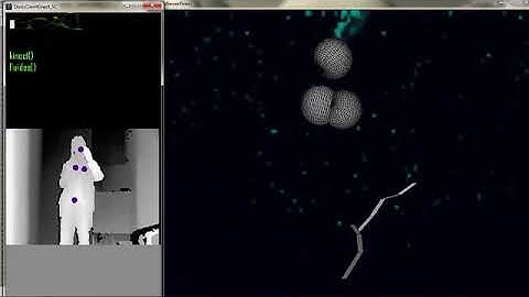 Kinect Processing SuperCollider liveCoding Interface