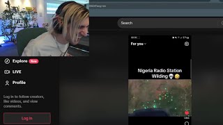 xQc Dies Laughing at Nigeria Radio Station
