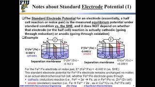 Electrochem Eng L02-08 Notes for standard electrode potential
