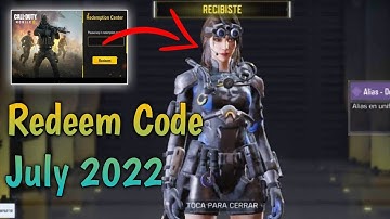 Cod Mobile Redeem Code July 2022 | New Redeem Code Codm | Today Redeem Code Codm | Codm Codes 2022