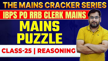 Mains Level Puzzle 2023 IBPS RRB PO CLERK REASONING Rohit Sir