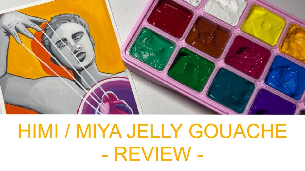 HIMI / MIYA JELLY GOUACHE REVIEW YouTube