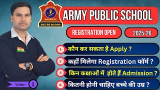 Army School Registration/Admission/APS/2025-26/Central/Sainik/Military/Defence Class-1,2,3,4,5,6,7,8 screenshot 1