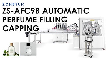 ZONESUN ZS-AFC9B Automatic Perfume Filling Capping Crimping Production Line