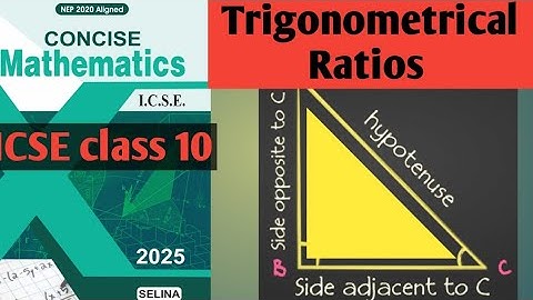 Trigonometric Ratios Class 10 ICSE | Selina l Exercise 21A Q1–Q6 Full Solution |Step by Step Explain