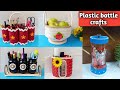 5 Easy DIY plastic bottle craft ideas for storage/5 storage organizers from waste plastic bottles