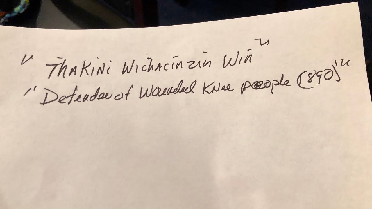 Deb Haaland | Thakini Wichacinzin Win | Defender of the Wounded Knee People
