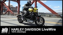 Harley Davidson LiveWire Electrique 1er ESSAI Français AUTO-MOTO.COM