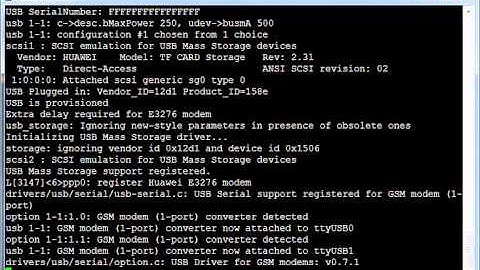 Aruba RAP3WN with Huawei E3276-150 dongle (4g vodafone) boot sequence serial interface