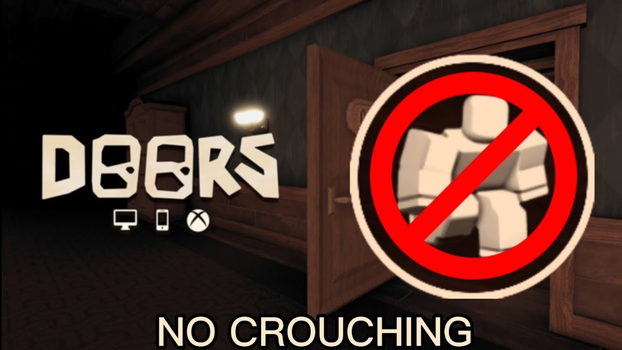 No Crouching Challenge Roblox DOORS 👁 YouTube