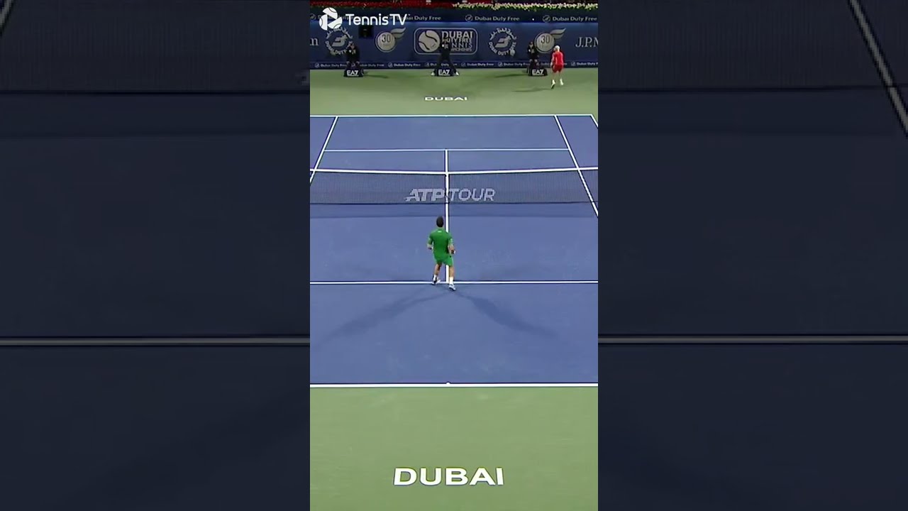 Djokovic vs Khachanov AMAZING Point