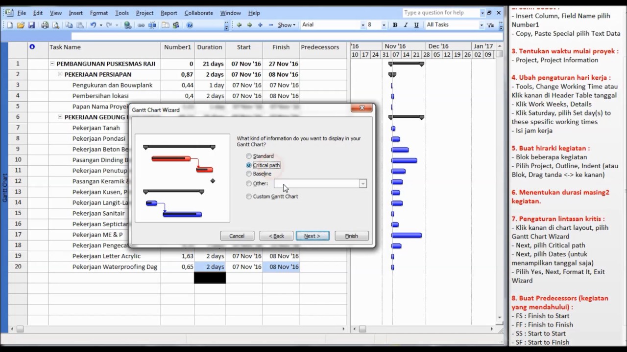 How To Make Time Schedule With Microsoft Project Youtube