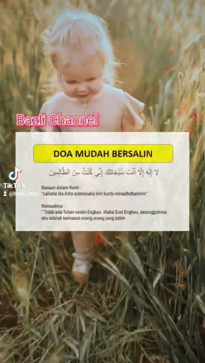 Doa Mudah Bersalin... Bacalah selalu doa ini ketika sedang mengadung...