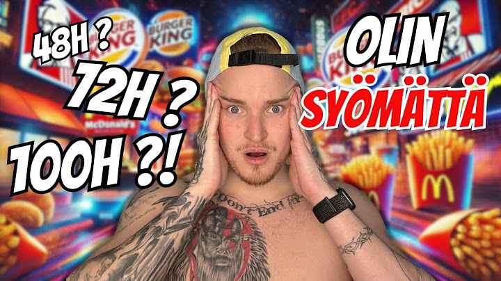 KUINKA KAUAN PYSTYN OLLA SYÖMÄTTÄ? (HAASTE)